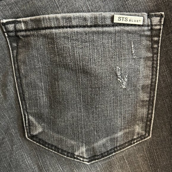 STSBlue Emma Crop 14/32 BLACK/RAWHEM/DISTRESSED - Picture 8 of 10